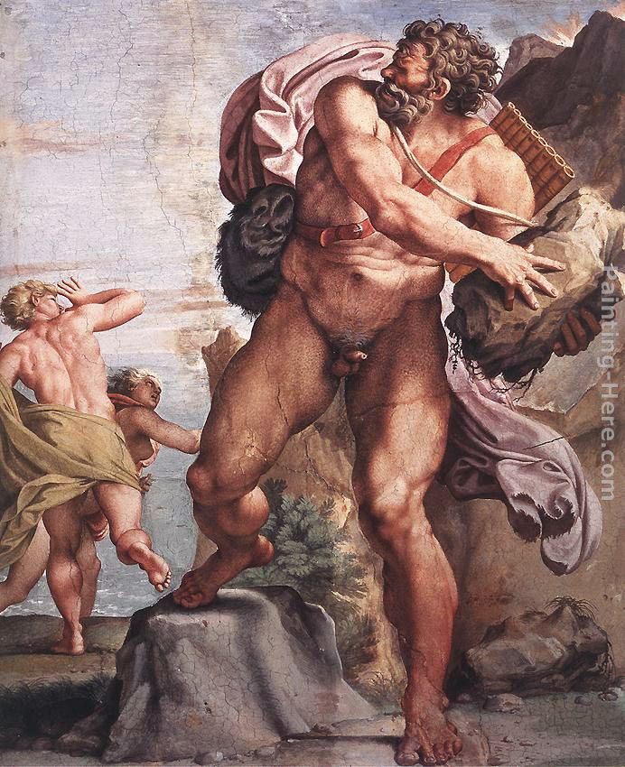 The Cyclops Polyphemus painting - Annibale Carracci The Cyclops Polyphemus art painting